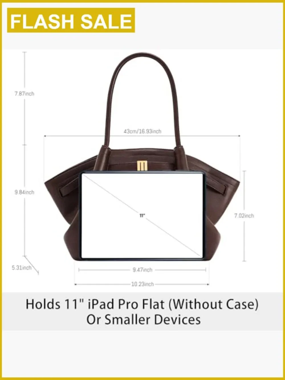 Designer Vegan Leather Tote Bag For Women Shoulder Handbag Ladies Purse